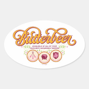 BUTTERBEER™ Available At Wizarding Taverns Oval Sticker