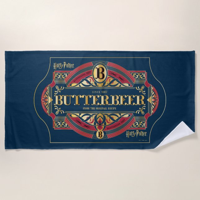 BUTTERBEER™ Horizontal Logo Beach Towel (Front)