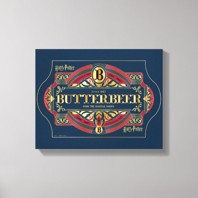 BUTTERBEER™ Horizontal Logo Canvas Print (Front)