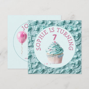 Buttercream Icing Party Birthday Invitation