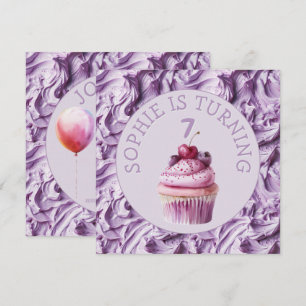 Buttercream Icing Party Birthday Invitation