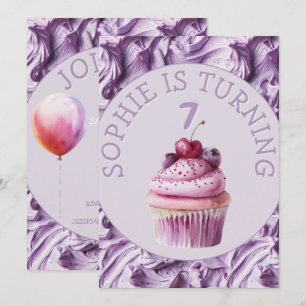 Buttercream Icing Party Birthday  Invitation