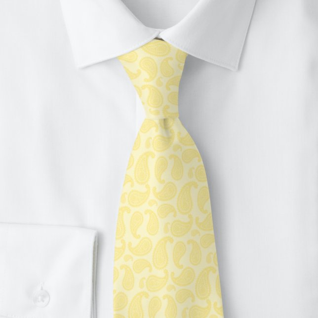 Buttercream Paisley Tie (Creator Uploaded)