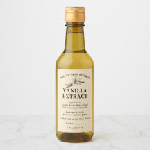 Buttercream Yellow Homemade Vanilla Extract Label