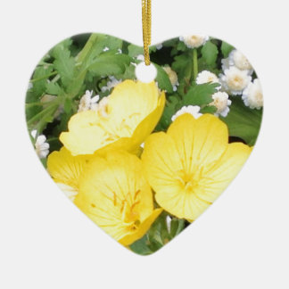 Buttercup and Babies Breath Ceramic Tree Decoration