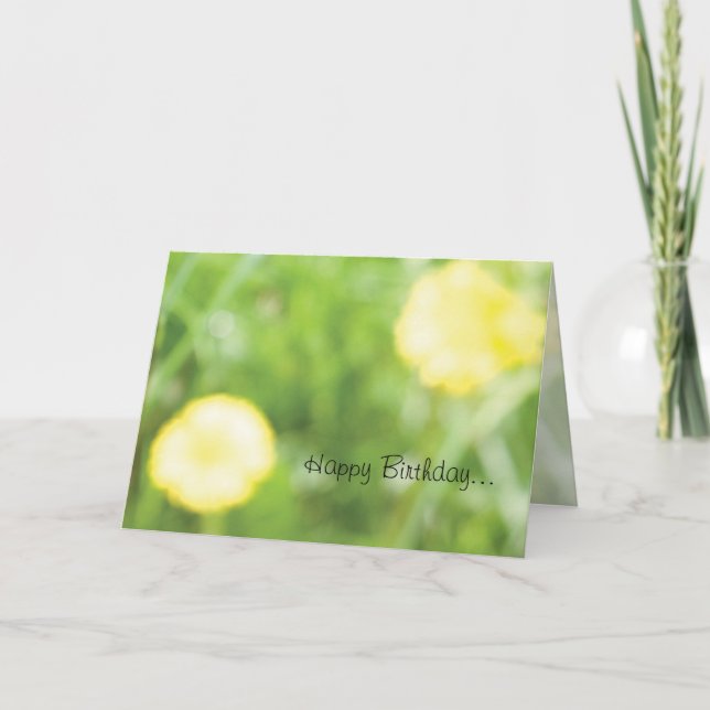 Buttercup Birthday Card (Front)