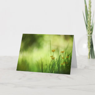 Buttercup Blossoms Nature Photo Card