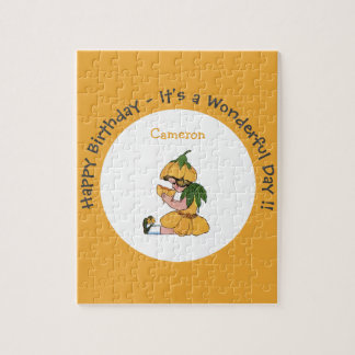 Buttercup Child Whimsical Flower Party Collection Jigsaw Puzzle