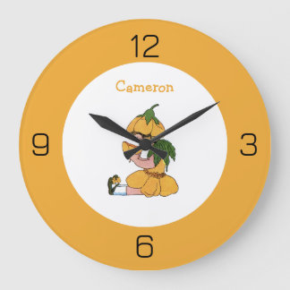 Buttercup Child Whimsical Flower Party Collection Large Clock