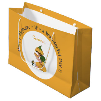 Buttercup Child Whimsical Flower Party Collection Large Gift Bag