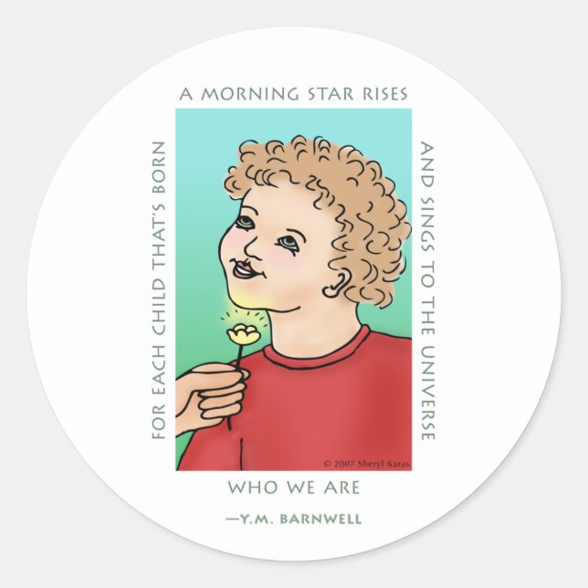 Buttercup Classic Round Sticker (Front)