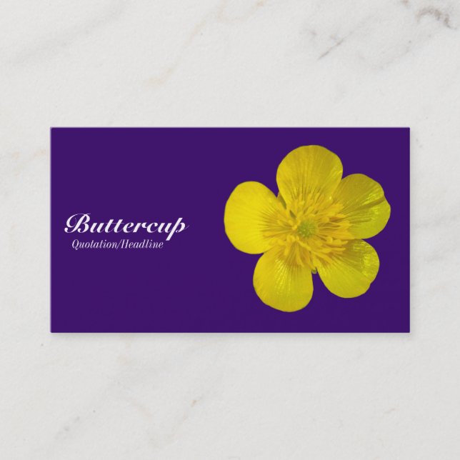 Buttercup - Deep Purple 330066 Business Card (Front)