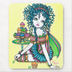 Buttercup Fairy Cup Cake Art Mouspad Mouse Mat