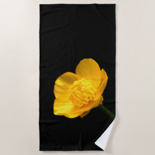 Buttercup Flower btcnm Beach Towel