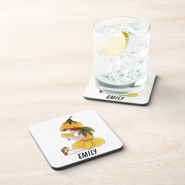Buttercup Flower Child Funny Cute Little Girl Coaster (Right Side)