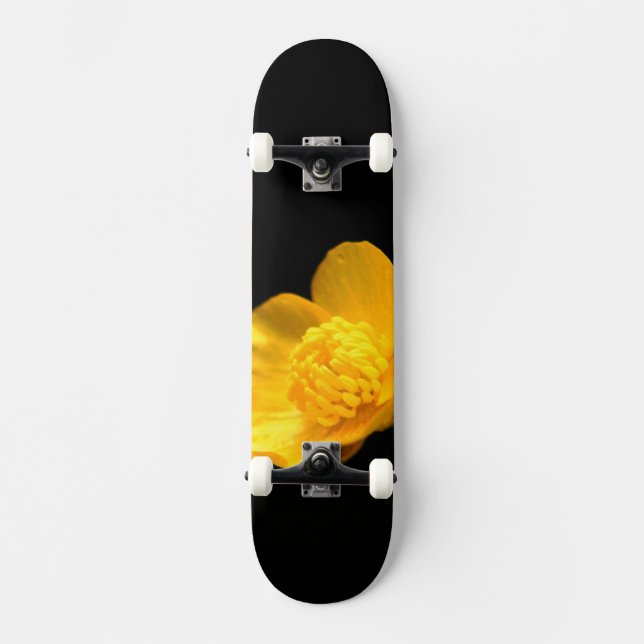 Buttercup Flower sdcnm Skateboard (Front)