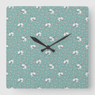 Buttercup Flower Square Wall Clock