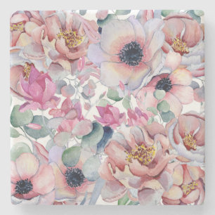 Buttercup Flower Stone Coaster