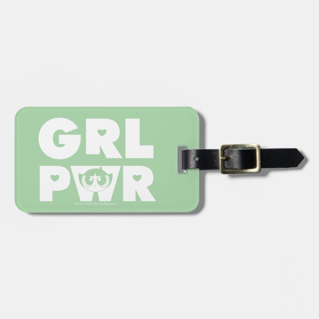Buttercup: Girl Power Luggage Tag (Front Horizontal)