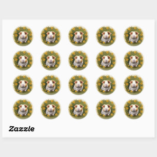 Buttercup Guinea Pig, Classic Round Sticker