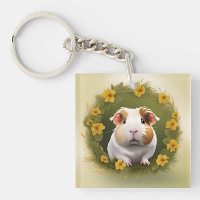Buttercup Guinea Pig, Key Ring (Front)