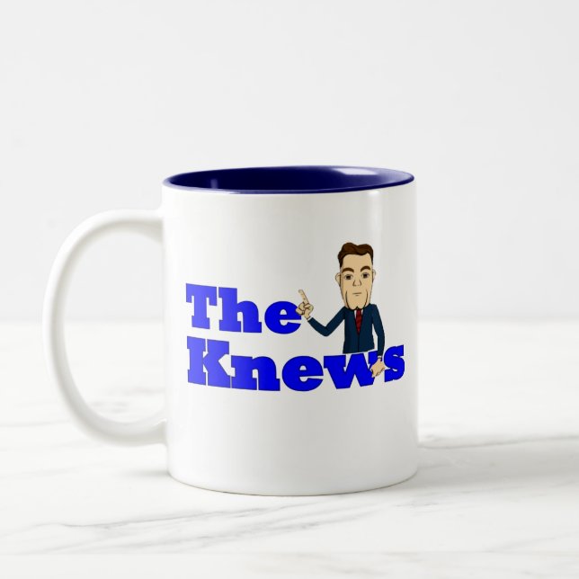 "ButterCup" Knews coffee mug! Two-Tone Coffee Mug (Left)