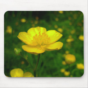 Buttercup Mousepad Yellow Flower Computer Mousepad