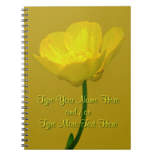 Buttercup Notebook Custom Flower Journal Notebook