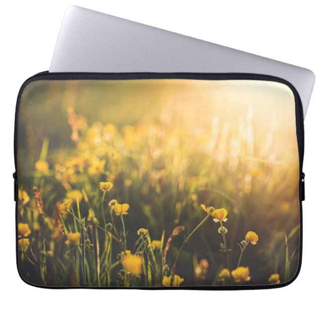 Buttercup Sundown Laptop Sleeve (Front)