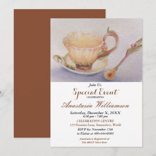 BUTTERCUP TEA TIME PARTY EVENT INVITE