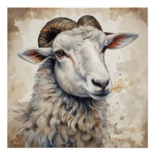 Buttercup the Sheep Poster