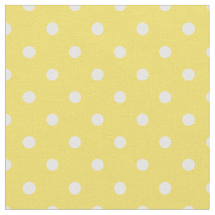 lemon polka dot fabric