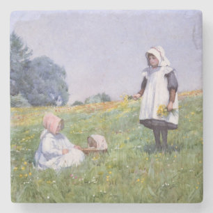 Buttercups and Daisies Stone Coaster