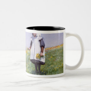 Buttercups and Daisies Two-Tone Coffee Mug