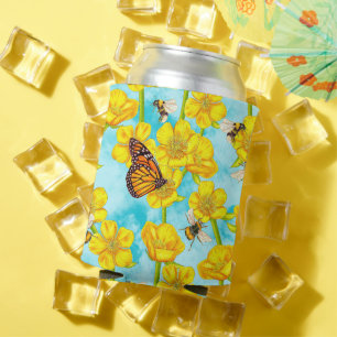 Buttercups, Bees and Butterflies on Clouds Can Cooler