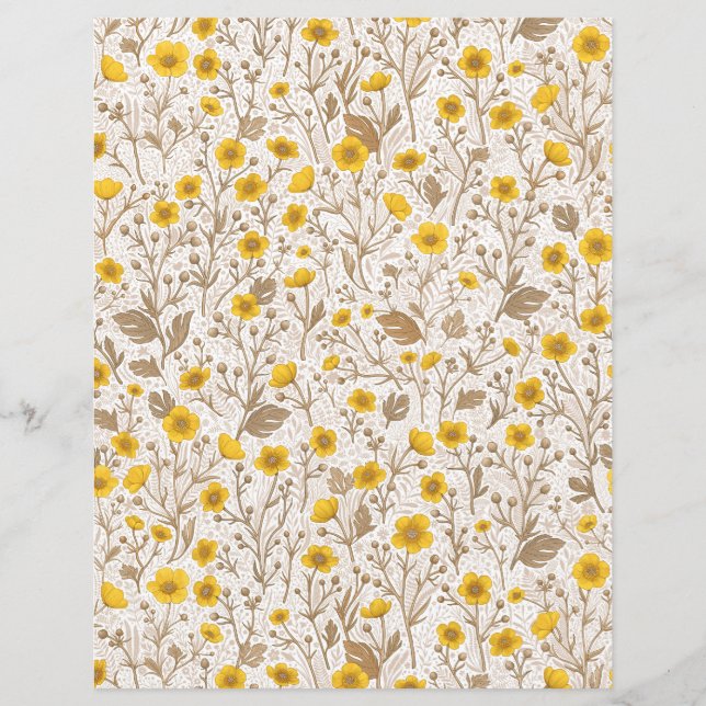 Buttercups, yellow and brown (Front)