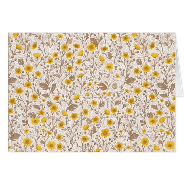 Buttercups, yellow and brown (Front Horizontal)