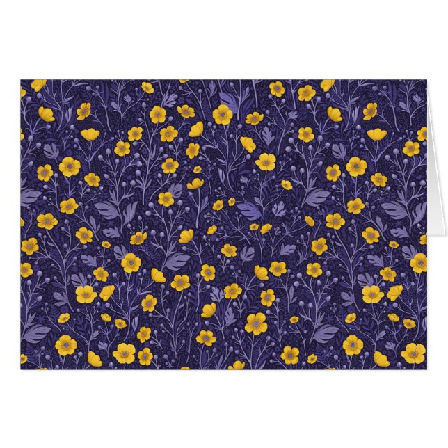 Buttercups, yellow and violet (Front Horizontal)