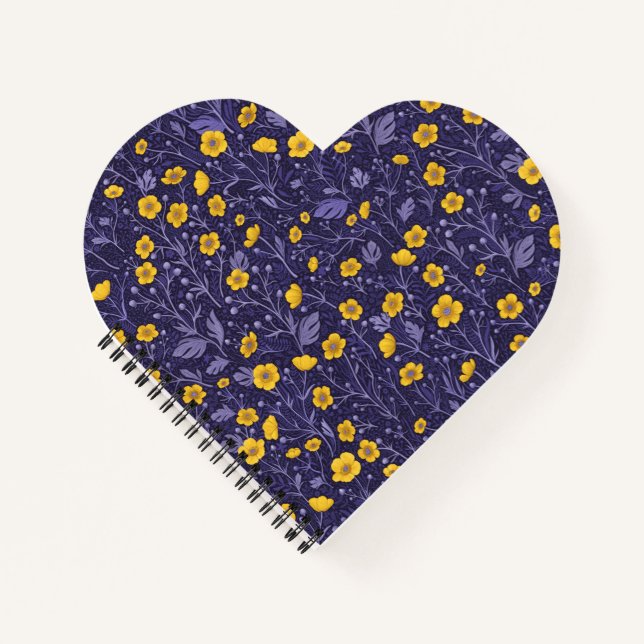 Buttercups, yellow and violet notebook (Front)