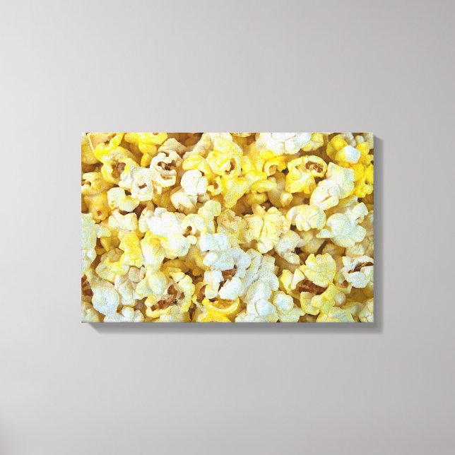 buttered popcorn canvas print (Front)