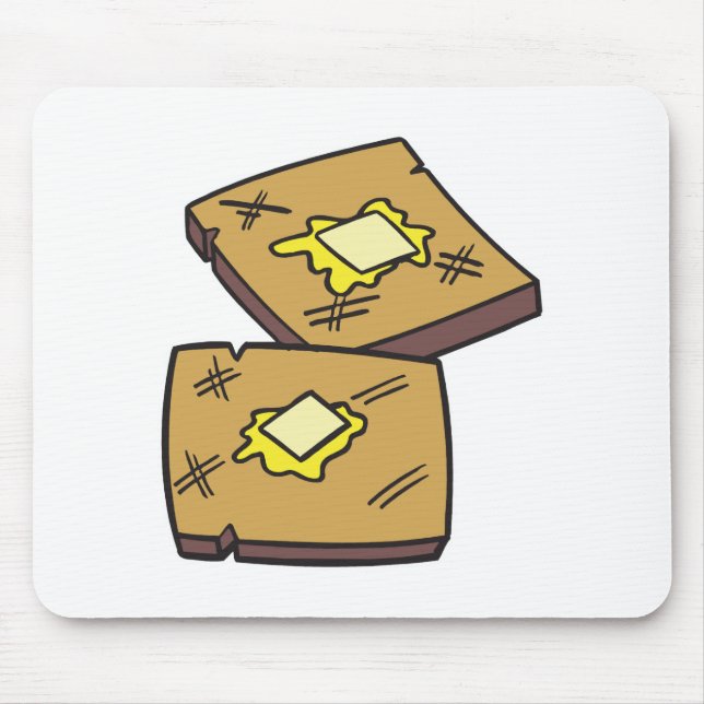 buttered toast mouse mat (Front)
