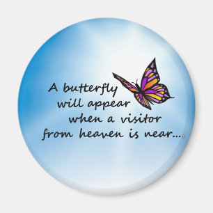 Butterefly, Visitor from Heaven Magnet