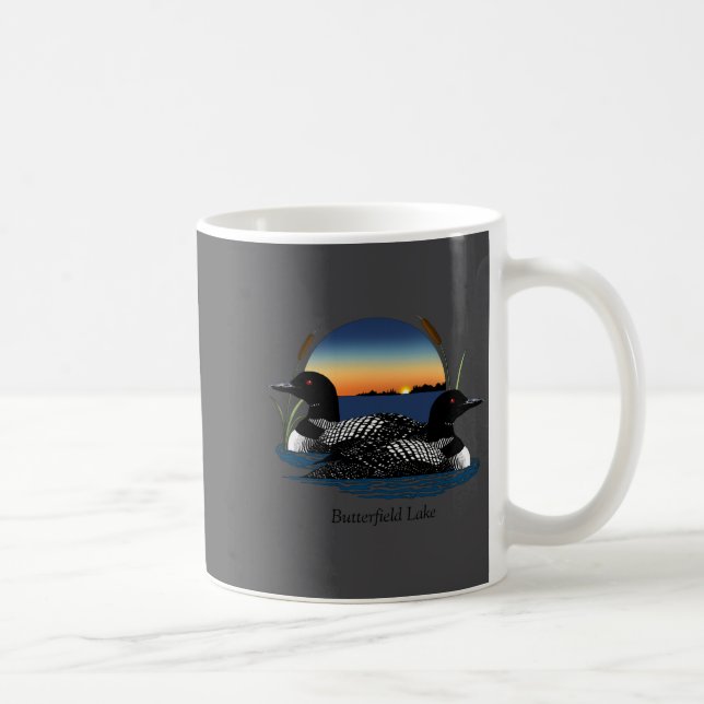 Butterfield Lake Loon Pair  Coffee Mug (Right)