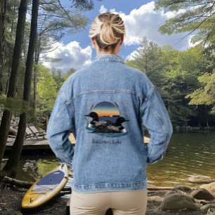 Butterfield Lake Loon Pair  Denim Jacket