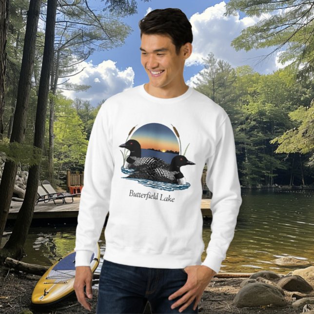 Butterfield Lake Loons Pair Sweatshirt (Creator Uploaded)