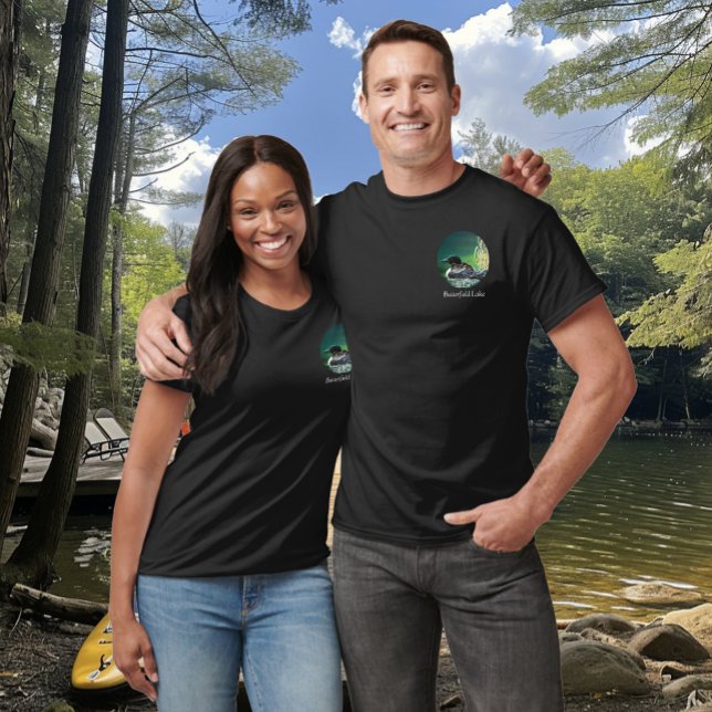 Butterfield Lake White Men Loon Family T-Shirt (Creator Uploaded)