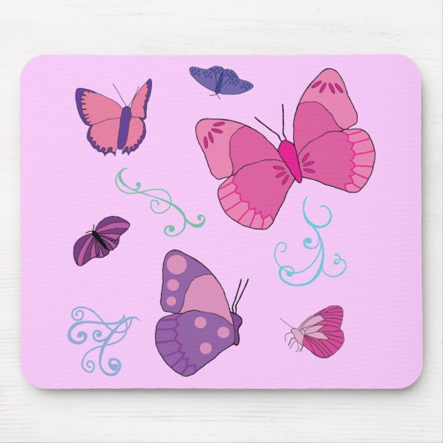 Butterflies 2 mouse mat (Front)