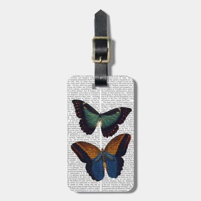 Butterflies 5 luggage tag (Front Vertical)