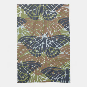 Butterflies Abstract Tea Towel