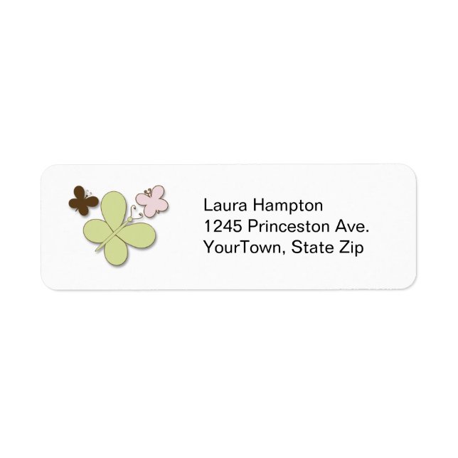 Butterflies Address Labels (Front)